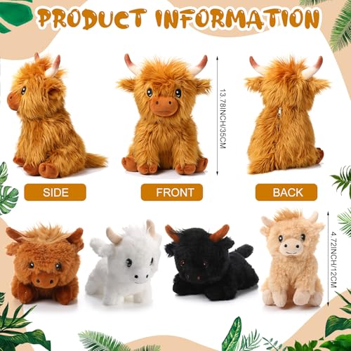 HyDren Highland Cows Stuffed Animal 1|78 Inch Sitting Style for Kids Birthday Party Favors  
HyDren Highland Cows Plush