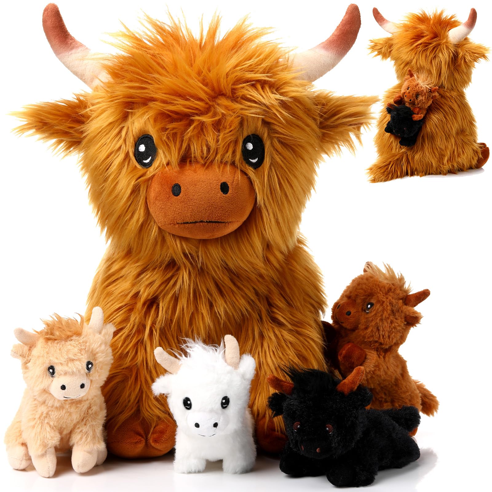 HyDren Highland Cows Stuffed Animal 1|78 Inch Sitting Style for Kids Birthday Party Favors  
HyDren Highland Cows Plush